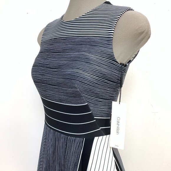 NEW CALVIN KLEIN FIT AND FLARE DRESS - Picture 2 of 6